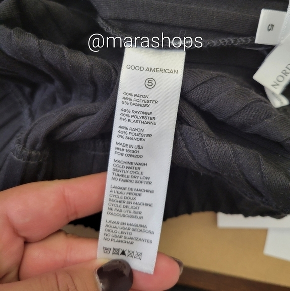 Good American 90's Ribbed Pants - Picture 7 of 8